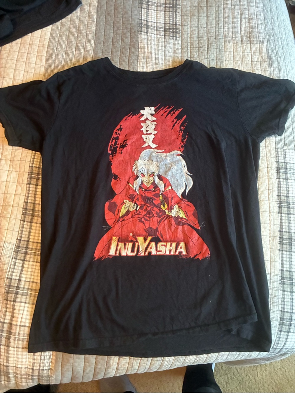 InuYasha Graphic Tee - Black & Red Anime Shirt